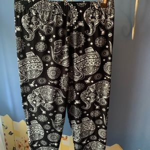 boho elephant leggings